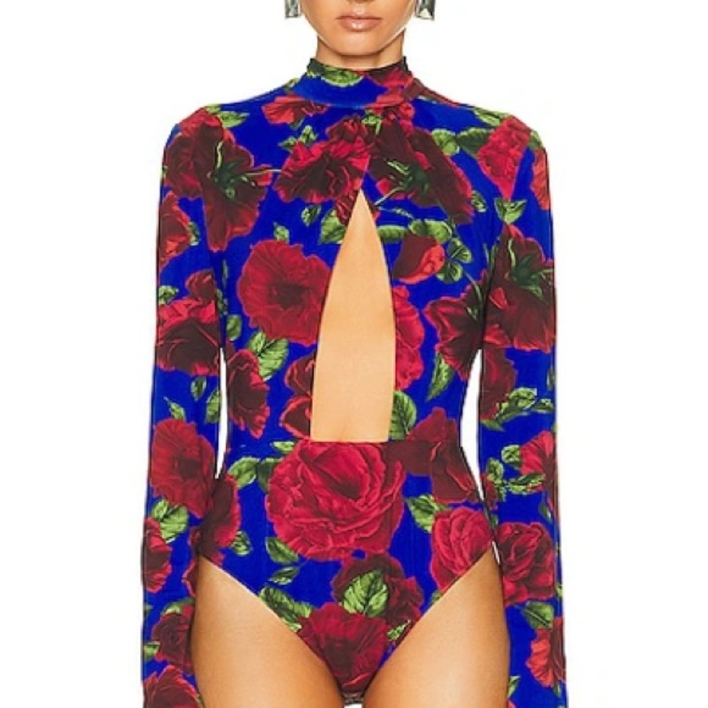 MAGDA BUTRYM FLORAL BODYSUIT, FR/36 US/2-4 NWT!